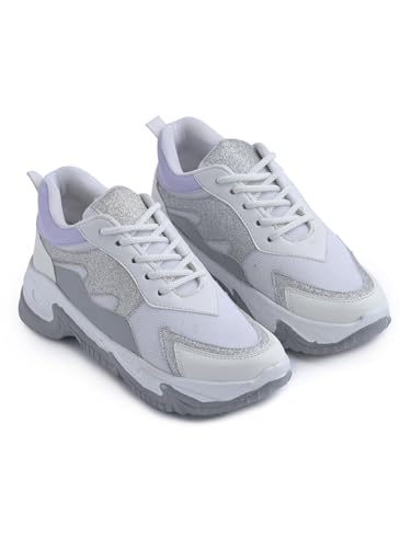 Image of JM LOOKS Women's Chunky Sneakers Casual Shoes Stylish, Durable, and Perfect for Any Occasion