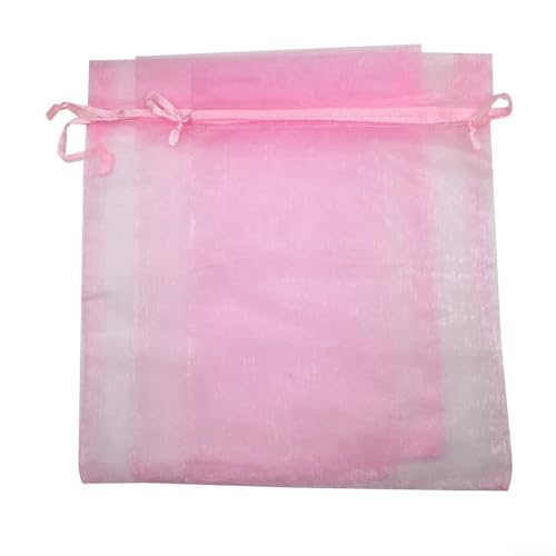 Lot de 100 sacs de protection contre les insectes en maille pour fraises et raisins (rose)