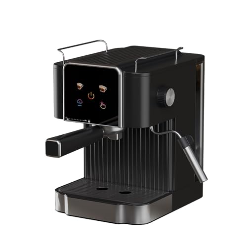 LISHAOHU Cafetera Espresso Semiautomática, Cafetera Multifuncional, Tanque Extraíble De 1,7 litros, Taza Superior Precalentable, Cafetera Profesional con Barra De Espuma De Leche Al Vapor