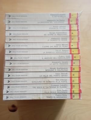Gialli Italiani Mondadori .volumi dal n. 1 al 15 ,titoli in foto