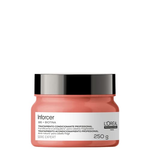 L'Oréal Professionnel Serie Expert Inforcer Máscara de Tratamento, Fortificante Anti-Quebra que Estimula o Crescimento e Previne a Queda, com Biotina e Vitamina B6 para Cabelos Frágeis, 250g