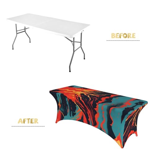 Nappe lavable en élasthanne pour protéger table de banquet