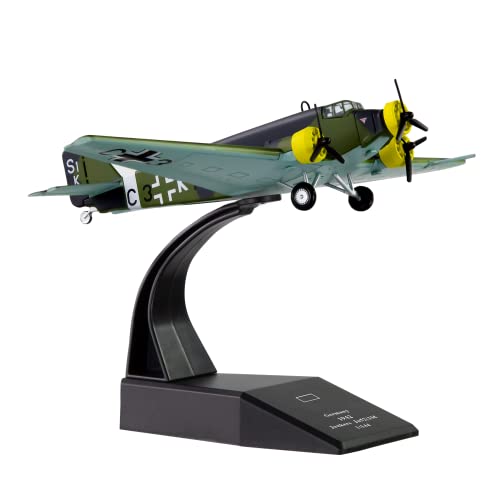 HANGOU Avión Modelo Militar 1:144 JU-52 Fighter avión Modelo de avión metálico Modelo de avión Fundido a presión para coleccionar o Regalar Cover