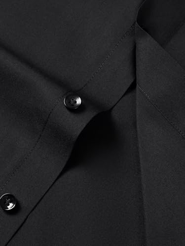 Ruisin Soft Wrinkle-Free Men's Dress Shirts Solid Long Sleeve Formal Shirt Business Casual Button Down Shirts Tall XXS-6XL4