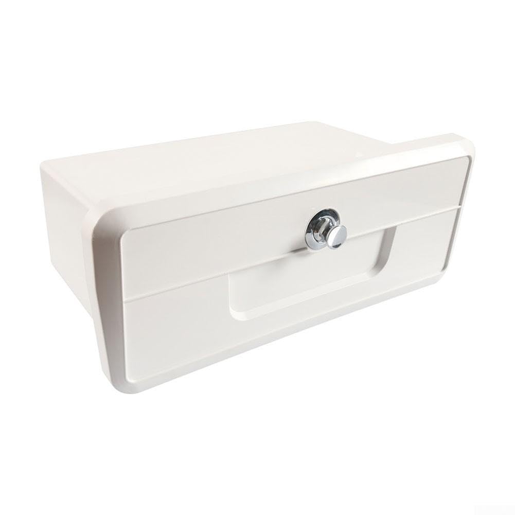 Box Portaoggetti Barca ABS Impermeabile con Portabicchieri | Serratura pulsante, per accesso , anti-apertura accidentale, design sleek