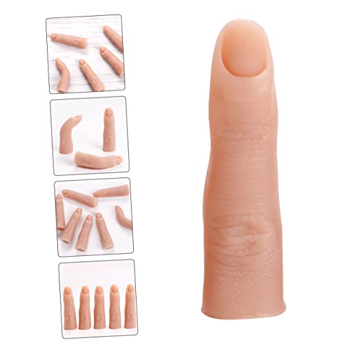 Image of balacoo Silicone Fake Finger 2.75 Inch Hand Reusable Manicure Tool for Nail Art Beginners and Salon Use