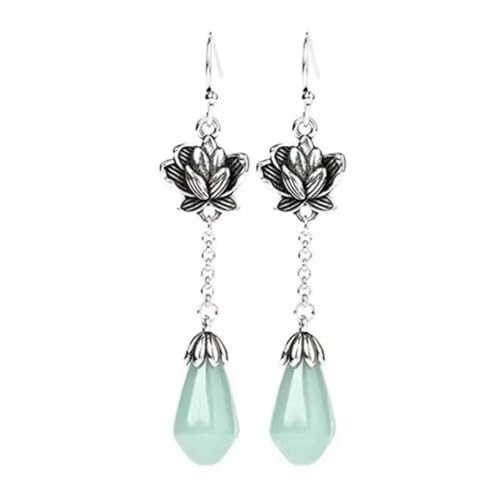 Boucles d'oreilles fleurs rétro et artisanat vintage chinois ancien pour femme