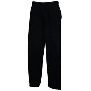Fruit of the Loom Mens Open Hem Jog Pants/Jogging Bottoms