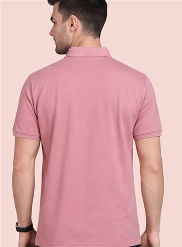 Image of 3BROS Men's Cotton Blend Half Sleeve Regular fit Comfortable Polo Neck T-Shirt (Pack of 1)