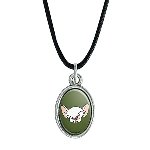 Pinky Brain Oval Charm Pendant