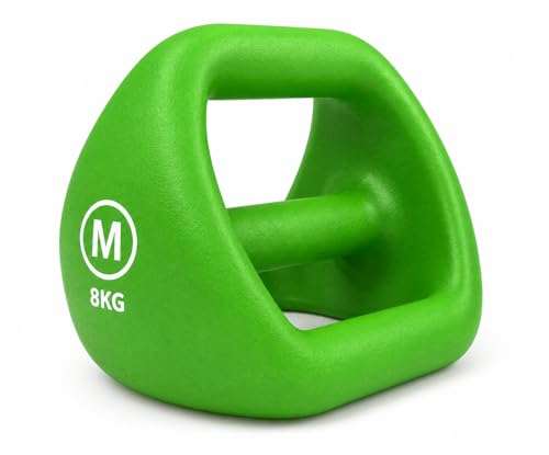 Image of Kakss 4BELL Multipurpose Gym Equipment 4-in-1 Dumbbell, Kettlebell, Push-Up Bar & Med Ball, Compact Home Workout Tool for Men & Women,(ONE PIECE) (8kg Green)