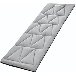 Colchóneta Camping Amazon KingCamp Colchoneta Camping 190x64cm Colchoneta Tumbona Exterior de Algodón Cojín para Cama Camping Ligero y Cómodo Pesa 0.73kg Colchón Plegable para Acampada Piscina Casa