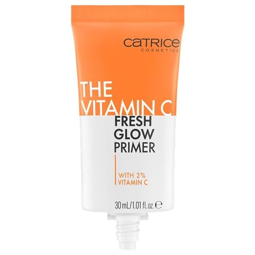 Catrice The Vitamin C Fresh Glow Primer, Orange, mit Vitaminen, grundierend, strahlend, für trockene Haut, vegan, ohne Parabene, ohne Mikroplastikpartikel, Nanopartikel frei, 1er Pack (30ml)
