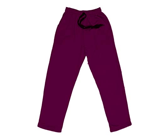 Image of IndiWeaves Kids Unisex Solid Fleece Warm Track Pants Winter Lower for Boys & Girls (Dark Grey; Maroon; Magenta; 3-4 Years) Pack of 3