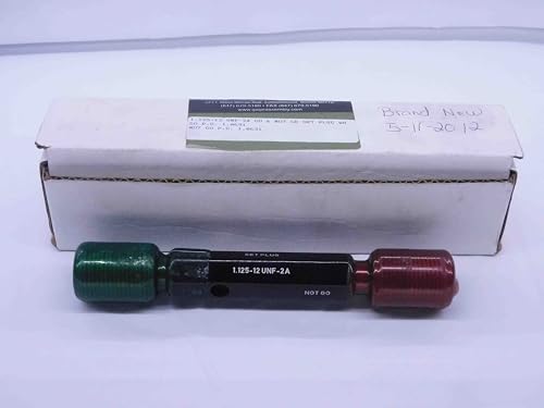 New 1 1/8 12 UNF 2A Set Thread Plug GAGE 1.125 GO NO GO P.D.'S = 1.0691 & 1.0631 - DW31380BY4