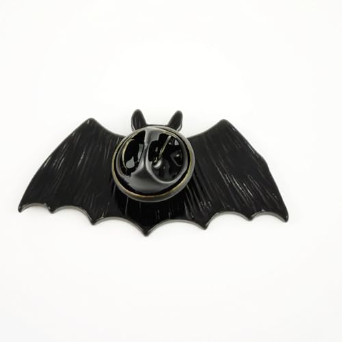 Image of Cute Enamel Pins Halloween Brooches Pins for Women, Punk Gothic Animal Bat Mothman Enamel Pins, Backpack Hat Clothes Jewelry Brooch Metal Lapel Pin Accessories