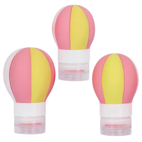 DECORNIJIA 3個 シリコン製携帯用トラベルボトル 漏れ防止 柔軟素材 小型装瓶 旅行用ローションシャンプー容器 容量 収納便利