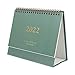 STOBOK 2022 Calendrier de Bureau Mini Stand Up Bureau Année Calendrier Table Papier Calendrier Quotidien Planificateur Mensuel Pages Chevalet Calendrier (Vert)