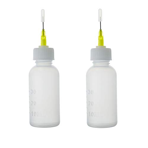 30ml Bouteille distributrice avec aiguille pour seringue,Pissettes,bouteille à colle,Flacons souples (30ml Bouteille+10Pcs) Cover