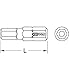 KS Tools 911.2965 1/4 CLASSIC Bit Innensechskant, Bohrung, 25mm, 7/64’’, 5er Pack