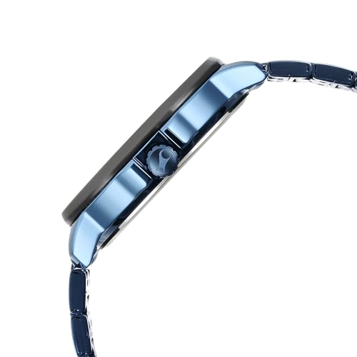 Image of Fastrack Fleek Quartz Multifunction Black Dial Blue Stainless Steel Strap Watch for Guys - NT3303KM03
