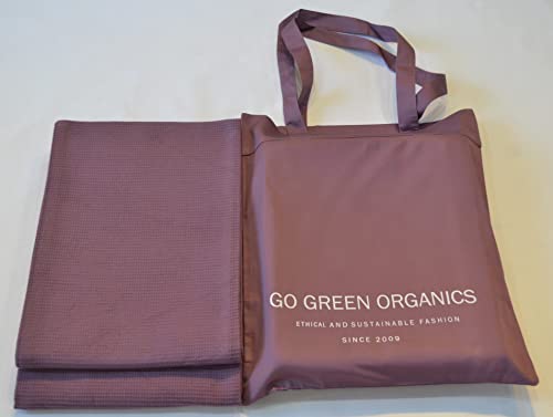 GO GREEN ORGANICS, Waffle Bath Towel Pack of 2, 30.5x58