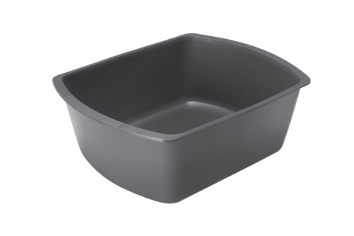 Rectangular 6 Qt. Washbasin Graphite 9.5x12.75