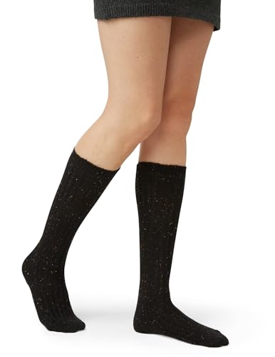 HUE Women's Ribbed Tweed Knee Sock 3 Pair Pack4