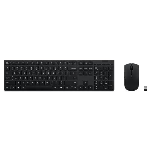 Image of Lenovo Professional Wireless Rechargeable Combo Keyboard and Mouse -US English
