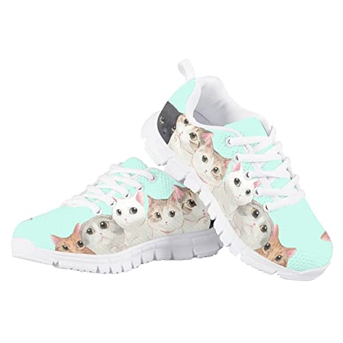 Yzaoxia Little/Big Kids Tennis Shoes for Girls Breathable Mesh Sneakers Lightweight Running Shoes Size 11-34