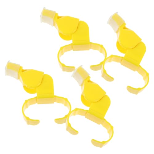 4 silbatos deportivos INOOMP anillo amarillo set miniatura 1