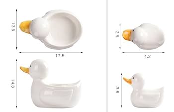 アヒル型陶器容器 Amazon｜食器骨皿醤油料理面白いアヒルの形ソース皿の調味料の