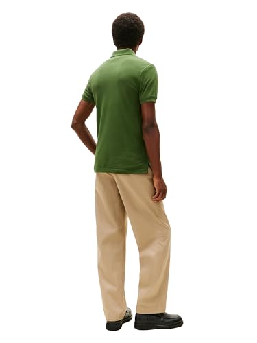 Image of Tommy Hilfiger Men's Short Sleeve Polo Shirts in Slim Fit with Stretch and Organic Pique Cotton
