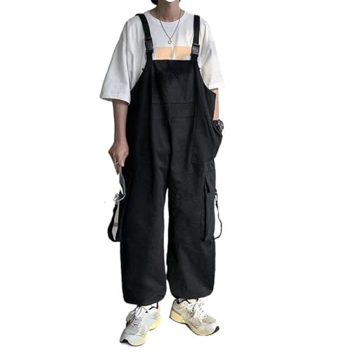 Men's Japanese Bootcut Work Suspenders Pants