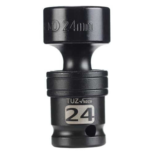 Image of 1 /2 inch Universal Joint Socket.1 /2-Inch Drive Shallow Impact Universal Joint Swivel Socket.Chrome Molybdenum Steel.6 Point, Metric 24mm
