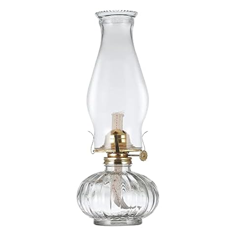 DLSixYi Vintage Clear Oil Lamp for Home Decor Cover