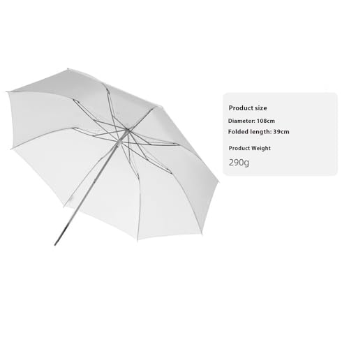 Image of 37inch Soft Umbrella White for Photo and Video Studio Photography Light Photo Flashing Tool Reflective Umbrella Foldable Studio Lighting Equipment