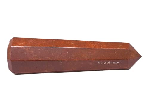 Image of Crystal Heaven Certified Crystal Tower Obelisk Point for Chakra, Healing and Balancing - AAA Grade Original Certified Gemstone Agate for Reiki Meditation Yoga Spiritual (2-3 Inches, Red Jasper)