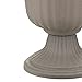 Southern Patio 2 Pack Utopian Urn Planter, Large 14 Inch Outdoor Pot, Lightweight Garden, Entryway, or Walkway Accessory with UV-Coated Finish, Stone