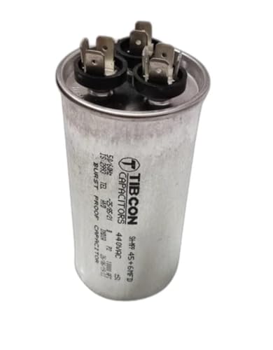 Image of TAQA 45+6 MFD 440V Tibcon Capacitor for Air Conditioner (Split & Window Air Conditioners) 1 Ton & 1.5 Ton & 2 Ton Air Conditioner
