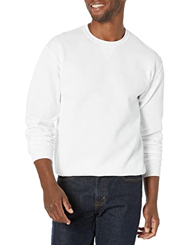 Fruit of the Loom Men's Sofspun Fleece, Sweatshirt-White, Small