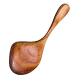ARTSEWPLY Cuchara de Madera para Servir Vertedor Cucharón de Cocina para Salsa y Sopa Utensilio de Cocina Multiusos para Ollas Calientes Vajilla Hogar 1 Pieza