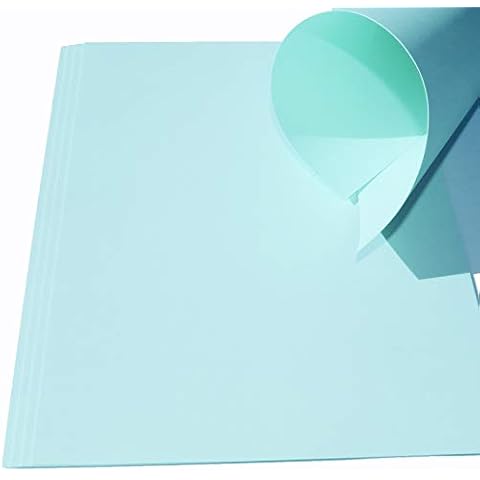 Top Lamination Laminiertechnik 10 Blatt Ton-Bastel-Karton DIN A3 240g/m² Aqua Dickes Ton-Papier 297x420mm Premium super zum Basteln - komplett durchgefärbt bedruckbar - sehr stabil DIY Bastelideen Cover