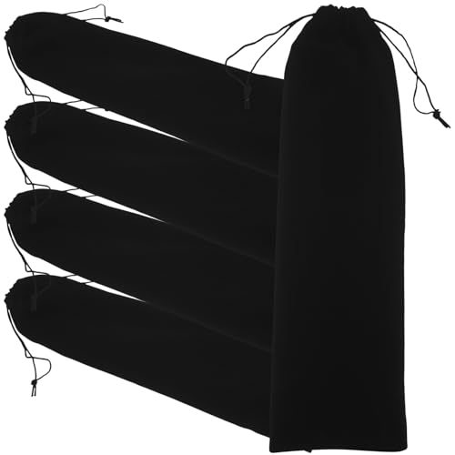 jojofuny 5 Stück Reisetaschen aus Samt für Haarstylinggeräte Hitzebeständig mit Kordelzug Kompakte Maße 12X38,5cm Praktisch für Reisen und Aufbewahrung