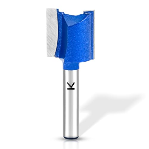 Image of Straight Cut Router Bit with 1 /4 inch Shank,3 /4 inch Cutting Dia. Carbide Tipped Double Flute Dado Straight Router Bit Set for Woodworking
