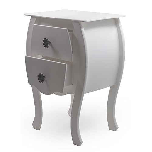 Mesa Cabeceira Criado Retro Armário Gaveteiro 2 Gavetas Bomb