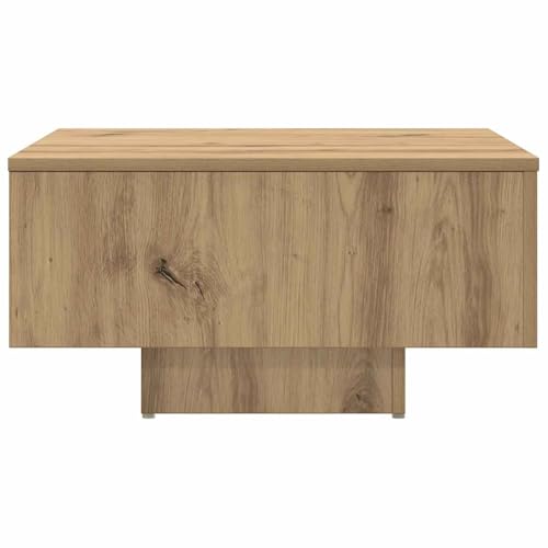 Table basse en chêne artisanal robuste supportant 60kg - 2