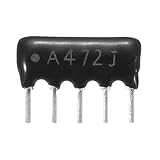 sourcing map Lot de 20 résistances réseau à couche épaisse de 4,7 K Ohm, 1/8 W SIP-5 au pa...