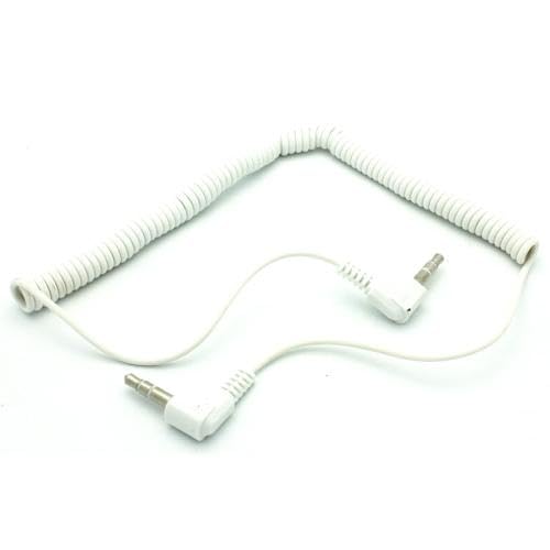 Cable Auxiliar 3.5mm para Auto Coiled Blanco miniatura 7