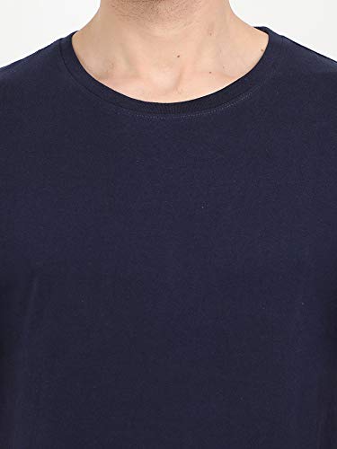 Image of FLEXIMAA Men's Cotton Round Neck Plain Half Sleeve T-Shirt